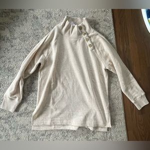 Jcrew. New with tags cowl neck button sweater